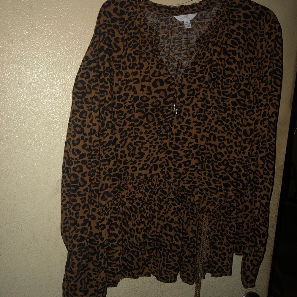 Women Leopard print  blouse